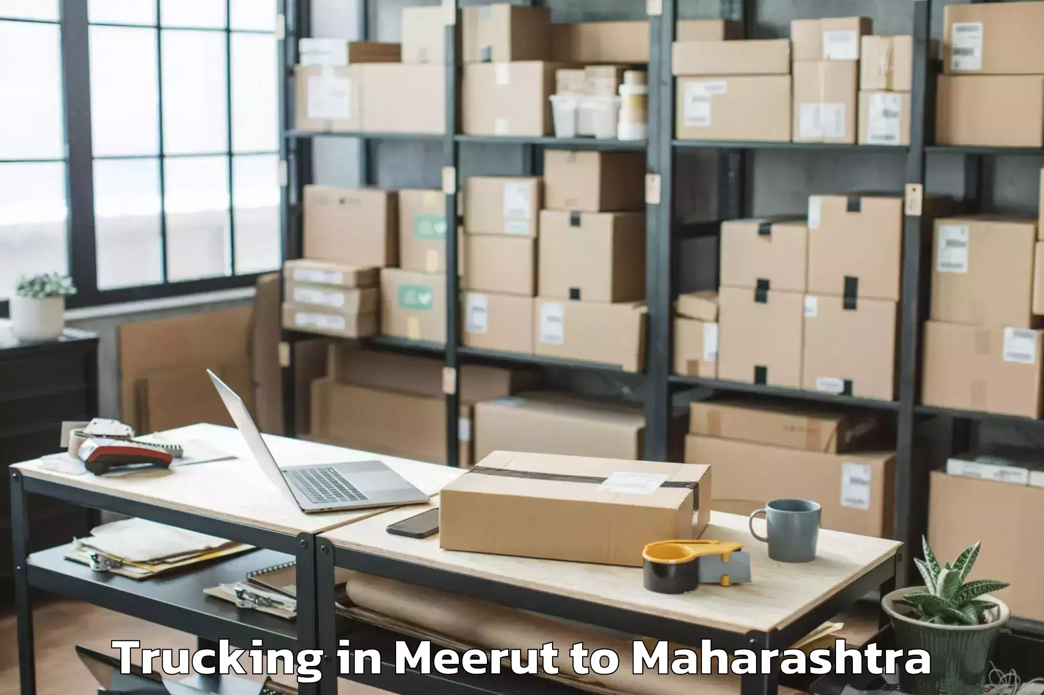 Get Meerut to Tirora Trucking